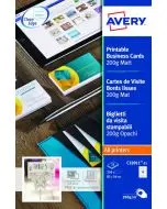 AVERY MULTIPURPOSE BUSINESS CARDS MATTE WHITE (PACK OF 250) C32011-25 (PACK OF 25 SHEETS)