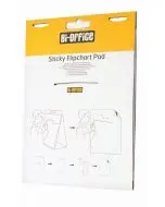 BI-OFFICE TABLE TOP SELF-STICK FLIPCHART PAD 585X500MM 20 SHEET WHITE FL148303