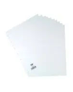 ELBA 10-PART DIVIDER 160GSM MANILLA MULTIPUNCHED A4 WHITE 100204881