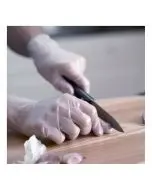 SHIELD POWDER-FREE CLEAR MEDIUM VINYL GLOVES (PACK OF 100) GD09