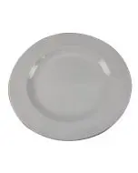 WHITE 250MM PORCELAIN PLATE (PACK OF 6 PLATES)