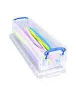 REALLY USEFUL CLEAR 1.5 LITRE PENCIL/STATIONERY BOX 1.5C