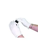 WHITE KNITTED COTTON MEDIUM GLOVES (PACK OF 20) GI/NCWO