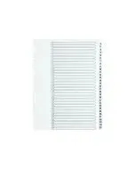 Q-CONNECT 1-31 INDEX MULTI-PUNCHED REINFORCED BOARD CLEAR TAB A4 WHITE KF01936