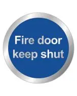 SAFETY SIGN FIRE DOOR KEEP SHUT 76MM RDS15  (PACK OF 1)