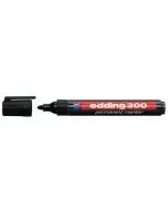 EDDING 300 PERMANENT BULLET TIP MARKER BLACK (PACK OF 10) 300-001