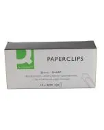Q-CONNECT PAPERCLIPS NO TEAR 26MM (PACK OF 1000 CLIPS) KF01307Q