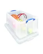 REALLY USEFUL 64L PLASTIC STORAGE BOX W710XD440XH310MM CLEAR 64C