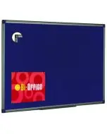 BI-OFFICE FELT NOTICEBOARD 900X600MM BLUE FB0743186
