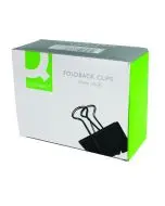 Q-CONNECT FOLDBACK CLIP 51MM BLACK (PACK OF 10 CLIPS) KF01286