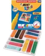 BIC KIDS VISA FELT TIP PENS FINE TIP ASSORTED (PACK OF 144) 887838