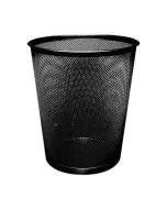 Q-CONNECT WASTE BASKET MESH 18 LITRE BLACK KF00871 (PACK OF 1)