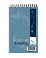 CAMBRIDGE EVERYDAY RULED WIREBOUND NOTEBOOK 160 PAGES 125 X 200MM (PACK OF 10) 846200078