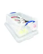 REALLY USEFUL 50L PLASTIC STORAGE BOX W710XD440XH230MM CLEAR KING50C