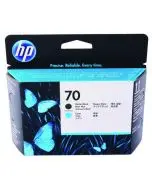 HP 70 MATTE BLACK/CYAN PRINTHEAD (PACK OF 2) C9404A