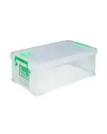 STORESTACK 7.5 LITRE STORAGE BOX W250XD190XH160MM CLEAR RB00817