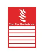 SAFETY SIGN YOUR FIRE MARSHALS A4 PVC FR09850R  (PACK OF 1)