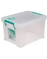 STORESTACK 5 LITRE CLEAR W260XD190XH150MM STORAGE BOX RB90120