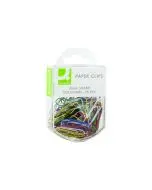Q-CONNECT PAPERCLIPS COLOURED 32MM (PACK OF 750 CLIPS) KF02023Q