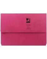 Q-CONNECT DOCUMENT WALLET FOOLSCAP RED (PACK OF 50 WALLETS) KF23016