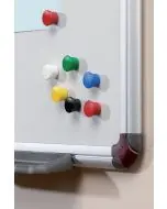 NOBO DRAWING PIN MAGNET 18MM ASSORTED (PACK OF 12) 1901102