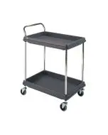 2 TIER BLACK H1041X W984XD689MM DEEP LEDGE TROLLEY 322447