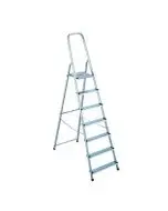 ALUMINIUM STEP LADDER 8 STEP (PLATFORM SITS 1620MM ABOVE THE FLOOR) 358742