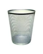 Q-CONNECT WASTE BASKET MESH 18 LITRE SILVER KF00849 (PACK OF 1)