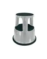 Q-CONNECT METAL STEP STOOL LIGHT GREY KF04844