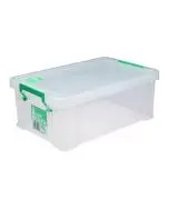 STORESTACK 10 LITRE STORAGE BOX W400XD255XH150MM CLEAR RB90123