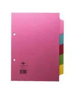 CONCORD DIVIDER 5-PART A5 160GSM PASTEL COLOURS 70599/J5