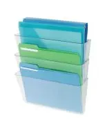 DEFLECTO LINKED WALL FILE POCKET A4 (PACK OF 3) DE736YTCRY