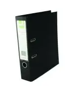 Q-CONNECT 70MM LEVER ARCH FILE POLYPROPYLENE A4 BLACK (PACK OF 10 FILES) KF20019