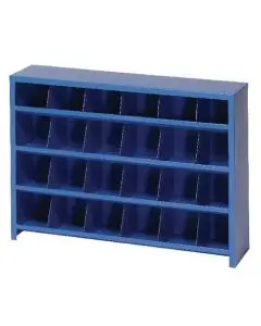ECONOMY PIGEON HOLE 24 BIN BLUE 383109