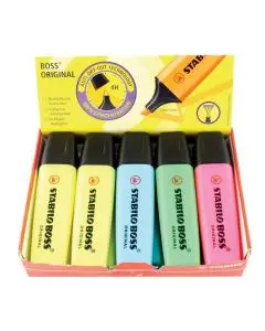 STABILO BOSS ORIGINAL HIGHLIGHTER ASSORTED (PACK OF 10) 70/10-1