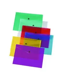 Q-CONNECT POLYPROPYLENE DOCUMENT FOLDER A4 ASSORTED (PACK OF 12 FOLDERS) KF03599