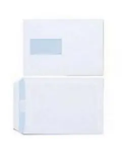 C5 90G WHITE WINDOW AUTOFAST 162X229MM (PACK OF 500)