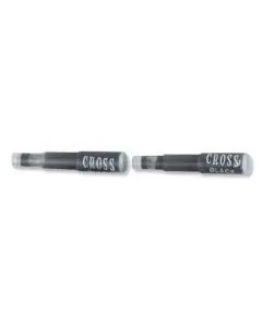 CROSS FOUNTAIN PEN REFILL INK CARTRIDGE BLACK REF 89214D [PACK 6]
