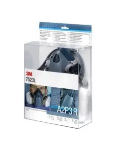3M HALF MASK AND FILTER KIT 7523L (PACK OF 1)