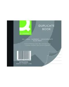 Q-CONNECT FEINT RULED DUPLICATE BOOK 102X127MM KF04094 (PACK OF 1)