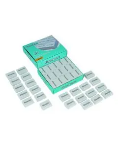 CLASSMASTER PLASTIC ERASER WHITE (PACK OF 45) PES45