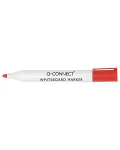 Q-CONNECT DRYWIPE MARKER PEN RED (PACK OF 10) KF26037