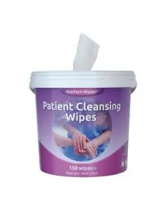 ECOTECH WHITE PATIENT CLEANSING WIPES 150 SHEETS EBPC150