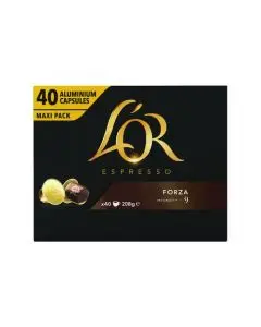 L'OR NESPRESSO FORZA CAPSULE (PACK OF 40) 4028489