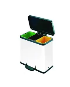 TRENTO OKO 3X9L RECYCLING BIN WHITE 357453