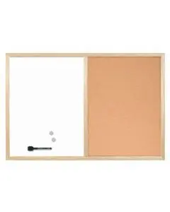 BI-OFFICE CORK AND DRYWIPE COMBINATION BOARD 900X600MM MX07001010
