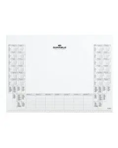 DURABLE REFILL CALENDAR PAD, 59 X 42, WHITE, PACK OF 1