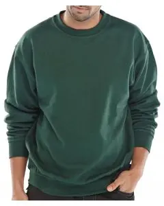 BEESWIFT POLYCOTTON SWEATSHIRT BOTTLE GREEN 4XL (PACK OF 1)