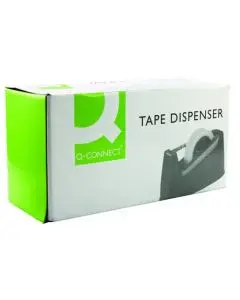 Q-CONNECT TAPE DISPENSER LARGE BLACK (SUITABLE FOR TAPE UPTO 25MM WIDE AND 33/66M LONG) MPTDPKPBLK