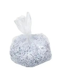 LEITZ WASTE BAG FOR IQ SHREDDER 40 LITRE REF 80080000 [PACK 100]